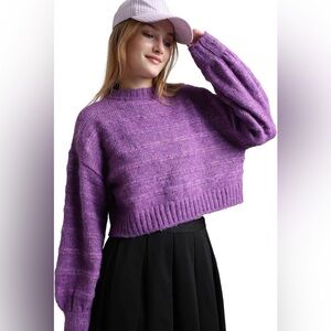 Only Purple Knit Sweater